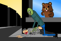 Krebs getting bumraped by Salad Fingers.