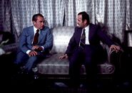 Nixon y Háfez al-Ásad