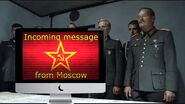 Hitler receives a message from Stalin.