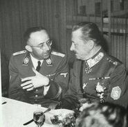 Himmler y el general de Finlandia Carl Gustaf Mannerheim