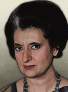 Retrato de Indira Gandhi en The New Order Last Days of Europe