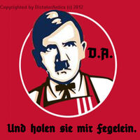 DictatorAntics previous avatar. Was the Hitler Fried Chicken shop based on this?