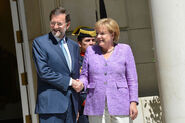 Rajoy y Merkel juntos