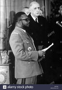 Jean-Bédel Bokassa y De Gaulle