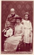 Maximiliano de Baden con su familia