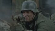 Hans' firing his MP40.