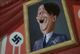 Hitler in the Disney cartoon Education for Death.