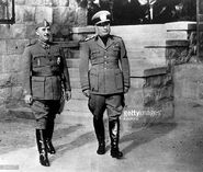 Franco y Benito Mussolini