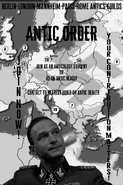 Antic Order propaganda for Berlin, London, Mannheim, Paris and Rome Antics Guilds.