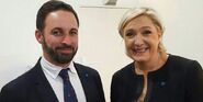 Le Pen y Santiago Abascal