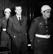 Hans Fritzsche at the Nuremberg Trials.
