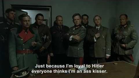 Goebbels rants about being called a Hitler ass kisser