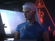 Imogen Royce as the Archivist of the ICA