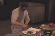 Roe preparing some food