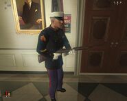 A US Marine stationed at the White House.