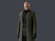 Classic Cut Long Coat Suit with Gloves