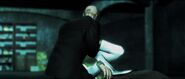 Agent 47 snapping Ort-Meyer's neck, without the White Void.