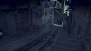 The scrapped rail track in the leaked prototype build.