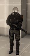 An Agency Heavy Trooper in the leaked HITMAN™ 2015 build of Colorado. (Image taken by Clanker707).