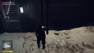 The pipe which is located on the exterior of the hospital, seen in HITMAN™.