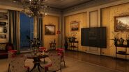 A luxurious room interior of the hotel.