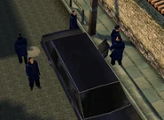 Blue Lotus negotiator arrives by limousine.