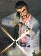 Pablo attacking 47 in Hitman: Codename 47.