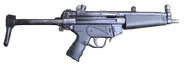 The MP5 in real life, with magazine removed.