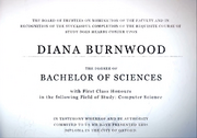 Diana's degree from Oxford University