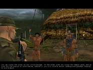 The Chief tells 47 the secret way behind the cartel's camp.