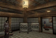 Traditional Japanese sleeping quarters.