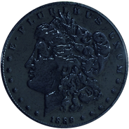 The rear side of the coin.