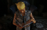 Akka reading her Journal