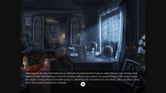 Official description of the "Normal House" while showing concept art of its interior.
