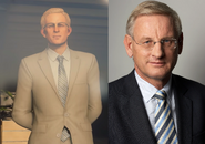 La ressemblance entre Strandberg et Carl Bildt, un politicien suédois.
