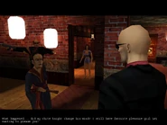 A male Red Dragon bodyguard armed with the Uzi.