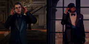 Le Chiffre on the phone with Vicente Murillo