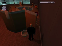 Charlie Sidjan and his bodyguard.