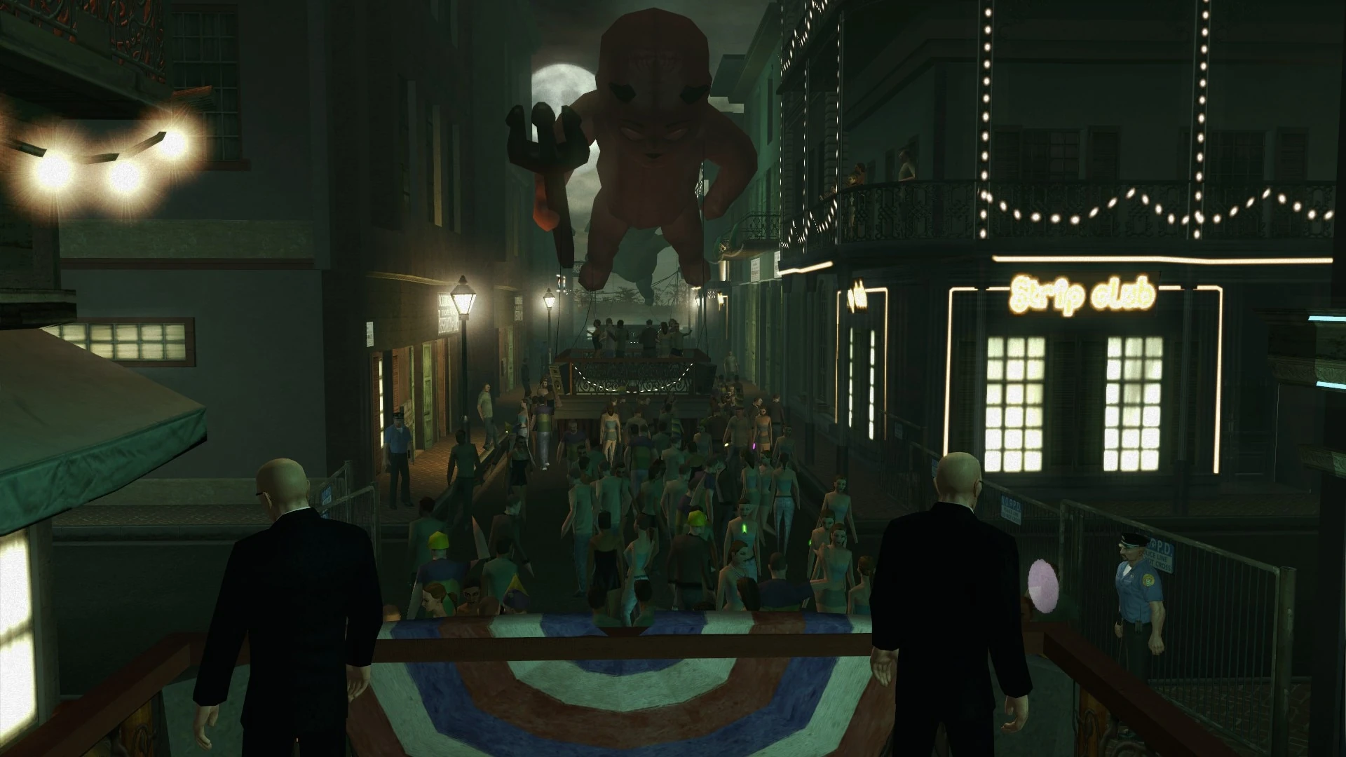 The mardi gras parade from Hitman: Blood Money.