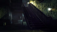 Storage stairwell.