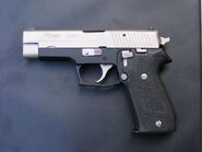 The Sig Sauer P220 in real life.