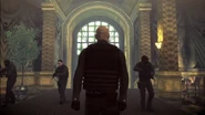 The scrapped Blackwater Tactical security guards in the main lobby, still mentioned by Mia in the final game. As seen in the 'Introducing Disguises' Trailer.