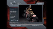 Early unreleased render of a stripper biker girl, leaning sexually on a FW motorcycle.