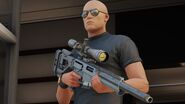 47 armed with the rifle.