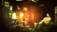 Sanchez sitting in his room inside the Arena.