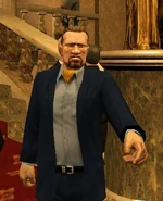 Richard Delahunt in Curtains Down.