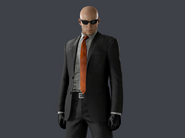 Agent 47 wearing his suit in HITMAN™ III