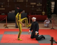 Jiaolong getting defeated by Agent Lee.