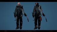 The Hitman Profession concept art of the Tundra disguise. This disguise was ultimately scrapped & didn't make an appearance in the trilogy.