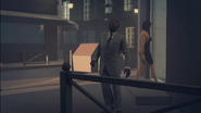 Inez & Richard enter the Lounge.